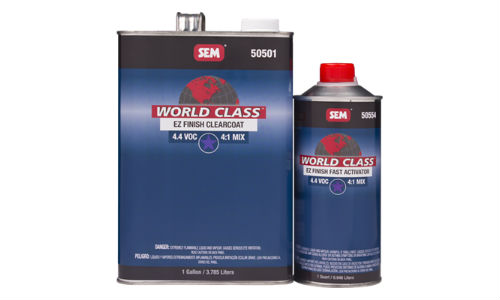 EZ Finish Clearcoat, the latest additions to SEM's World Class line.