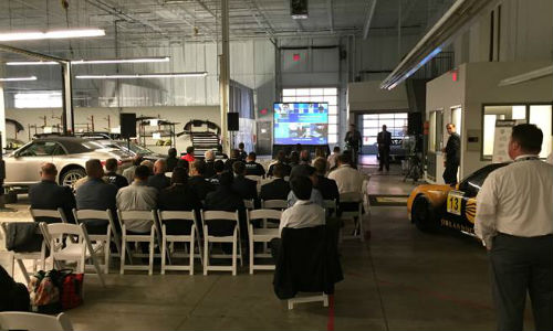 The event at Pfaff Autoworks featured education from top auto manufacturers.