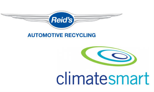 Reid's Auto Recycling and ClimateSmart logos