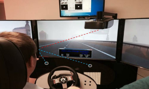 Magna's in-cabin imaging display and heads-up display aimed at reducing distracted driving and improving safety. Magna will exhibit the technology via a simulator at CES 2016.