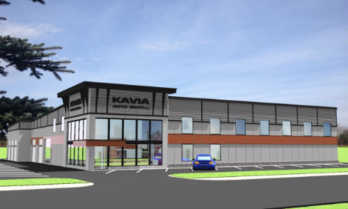 An artist's rendering of the future home of CSN-Kavia Auto Body. Watch for photos of the new facility, coming soon!
