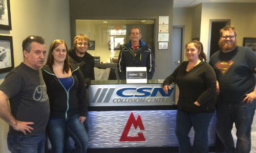 Some of the team from CSN-Morinville Auto Body.
