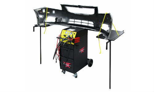The new Bumpersmith 2.0 from Urethane Supply Company combines a nitrogen plastic welder with a fold-out workstation.