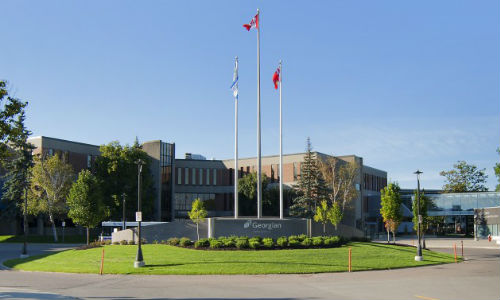 The main campus of Georgian College in Barrie is home to the Automotive Business School of Canada and the new Aftermarket Business Lounge.