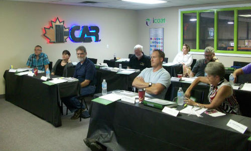 A previous course held at the icoat training facility in Tecumseh, Ontario.