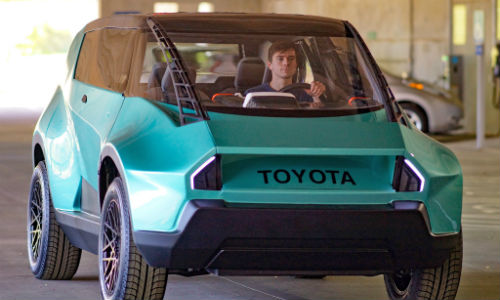 Toyota's uBox concept vehicle, designed with customization in mind.
