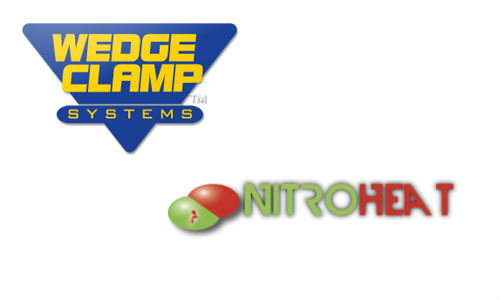 Wedge Clamp and NitroHeat logos