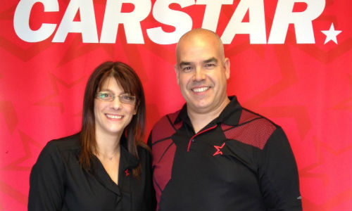 Jessy Dufresne and Eric Henault, franchise partners of CARSTAR St-Félix-de-Valois.