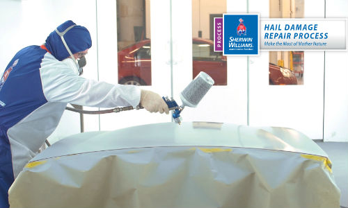 Sherwin-Williams says its new High Build Polyester Primer Surfacer HDR22 can fill surface imperfections and small dents up to the size of a nickel in just two to three coats.