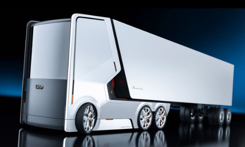 Audi's self-driving truck concept. Check out a video on the technology in the player below.