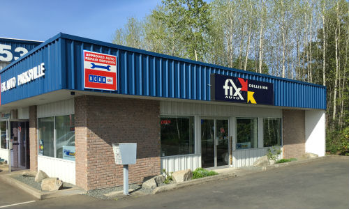 The new location of Fix Auto Parksville.