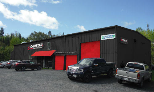 A rendering of CARSTAR Kenora. The facility is currently undergoing updates to its exterior.