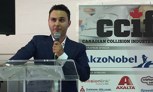 Director of sales and marketing with Prochilo Collision Group Domenic Ieraci says the collision repair industry needs to move into the "new era" and embrace scanning technology.