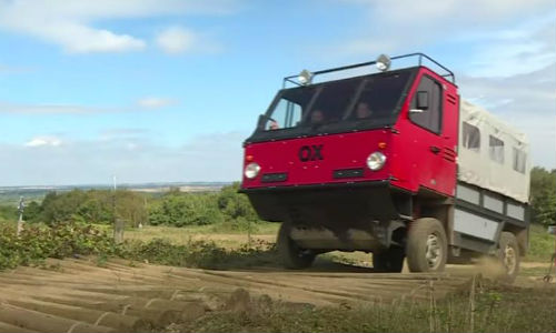 The OX, the world's first flatpack truck, can be assembled in under 12 hours by three people.