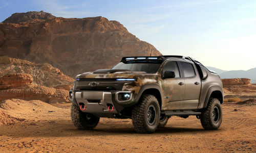 Chevrolet is developing a zero-emission hydrogen fuel cell vehicle, the Colorado ZH2 for the US Army to find out if fuel cell tech is viable in military situations.