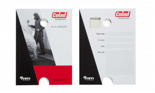 EMM says the new Colad Spray Sample Sleeves help to keep information organization and prevents scratches.