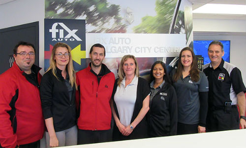 The team at Fix Auto Calgary City Centre.