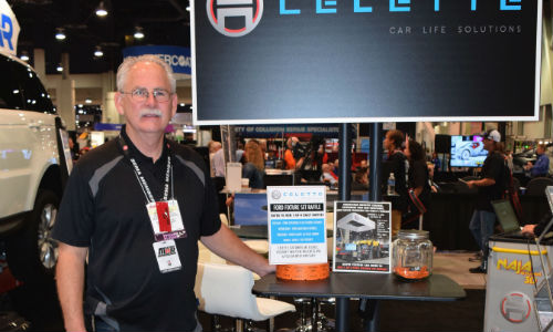 Tom Elder was one of four winners of Ford-model Celette fixture sets at the 2016 SEMA Show.