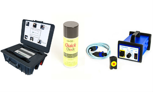 Award winning new products at SEMA. From left: the RAP Kit from Drew Technologies, Like90 Quick Check from Bonding Solutions and the Aluminum T-Hotbox by Betag Innovations.