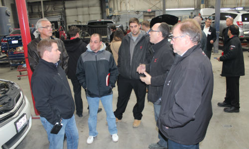 New franchisees came from all across North America for the first CARSTAR Immersion Conference. The sessions include a number of shop tours, including CARSTAR Rymal Road in Hamilton, Ontario.