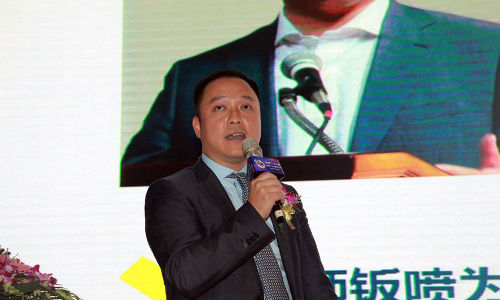 Frank Liu, President of Fix Auto China, at the official launch at Automechanika Shanghai.