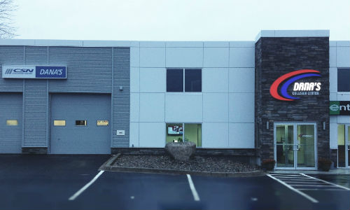 CSN-Dana’s Collision Center in Fredericton, New Brunswick. The facility has recently been recognized as a Toyota Certified Collision Centre.