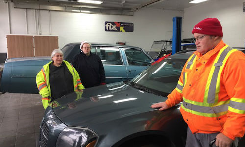 The Redlick family of Vernon has a new car, thanks to the efforts of Fix Auto Vernon and Watkins Motors.