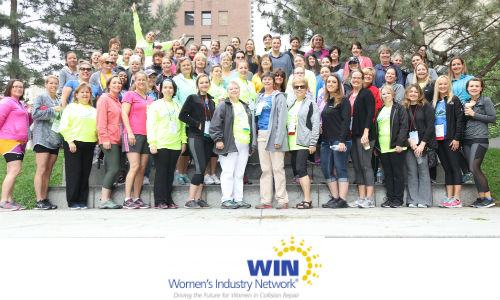 WIN members at the conclusion of this year’s Scholarship Walk. Every year, the WIN Conference includes this fundraising event to provide scholarships for more women to attend the conference and receive mentoring.