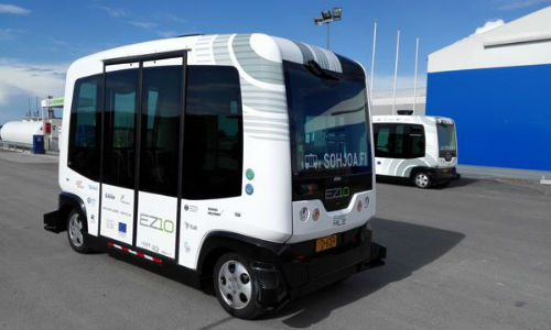 Helsinki, Finland, has announced this week it will debut regular autonomous bus service this fall, using 12 passenger vehicles (shown here) that were previously tested on closed roads in the Netherlands and in a small Finnish town just north of Helsinki.