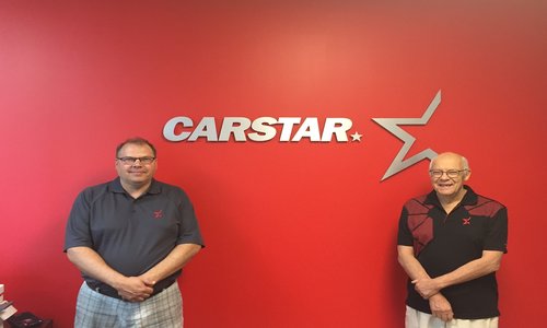 Carstar Leduc franchise partners Dale and Brad Melin.