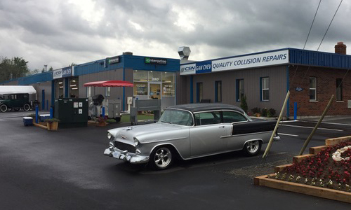 Pictured is CSN Collision Centre’s newest location: CSN Gan Chev, located in Gananoque, Ontario. “For me, being the owner of CSN Gan Chev means more than just running a collision centre,” says owner Jamie Hall. “I am carrying on my father’s business, his hard work and ambition.”