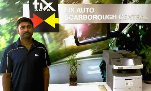 Thayaparan Parameswaran, the new owner of Fix Auto Scarborough Central. Parameswaran also owns Fix Auto Georgina.