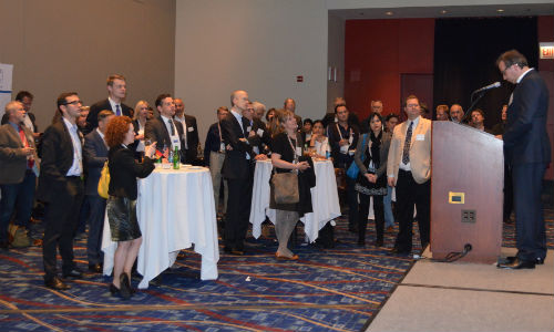 The first International Night Reception at Automechanika Chicago in 2015. This year's reception at NACE Automechnika promises to bring together automotive professionals from around the world.