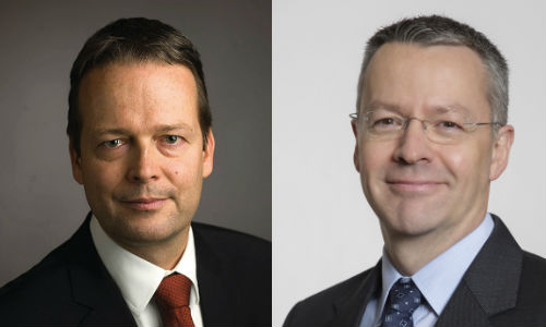 Ton Buechner (left) has resigned as CEO of AkzoNobel, citing health reasons. Thierry Vanlancker (right), leader of the company’s chemical division, will take his place as part of “emergency contingency planning.”