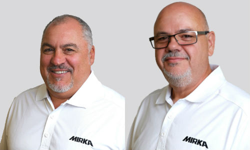 Claudio Di Sabato (left) has joined Mirka Canada in the role of National Accounts Manager. Sylvain Lamoureux (right) will serve as the company’s sales representative for the south shore of Montreal and the eastern townships (l’Estrie).