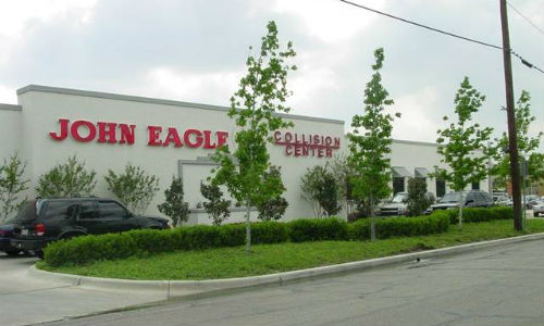 John Eagle Collision Center in Dallas, Texas. The shop, which has been ordered to pay $31.5 million in a settle due to repairs that didn't match OEM standards, has issued a joint statement with Tracy Law Firm saying it will help encourage other shops to follow the repair guidelines laid out by the OEMs.
