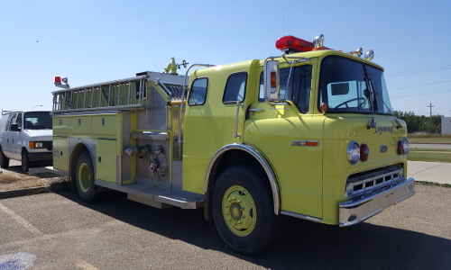 Empire Collision, along with Alberta honda, recently refurbished a firetruck. It will be donated to a community in Honduras.