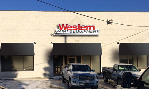 An external shot of Western Paint & Equipment's new location, set to open January 29.