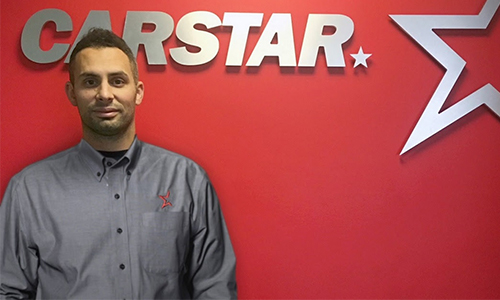 Alex Leduc, co-owner of CARSTAR Mercier. The repair facility can accommodate more than ten cars at a time at its 4,550-square-foot repair facility.