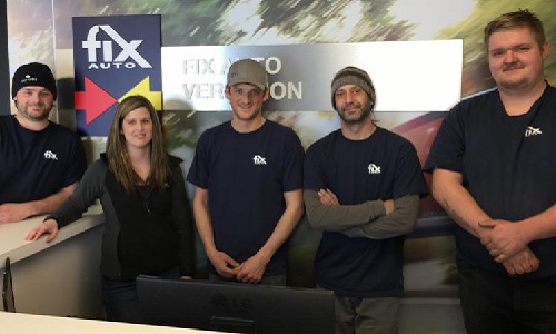 The team at Fix Auto’s new Vermilion, Alberta location.