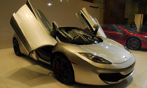 The McLaren MP4-19 at the Canadian International Auto Show in Toronto.
