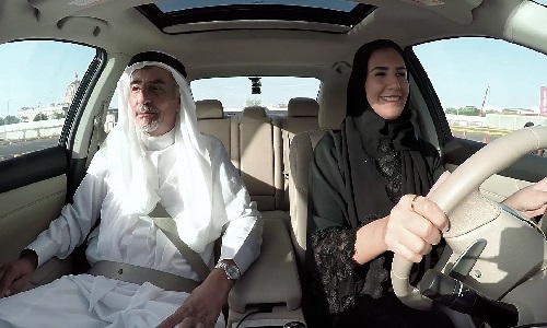 Nissan has released a new video celebrating the change to Saudia Arabia's driving laws.