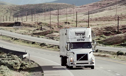 A self-driving truck from Otto. Uber purchased Otto back in August of 2016.