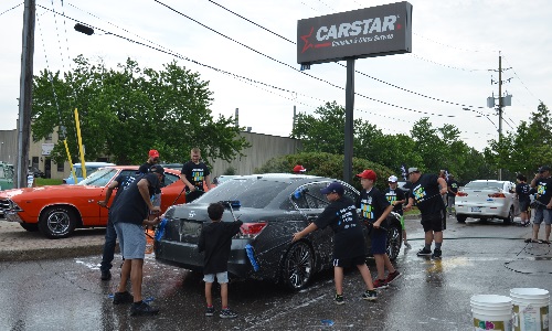 The “Soap it up” 2017 event at CARSTAR Brampton.