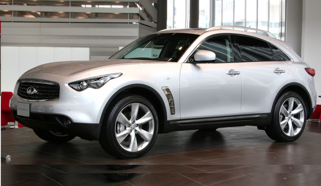 The Infiniti QX50. Nissan has used a new alloy in the production of the model for the past two months.