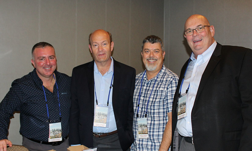 Patrick Aiello, Michael George, Reg Nadort and Tony Mahon at AkzoNobel's Acoat Selected Profitability Conference in Montreal.