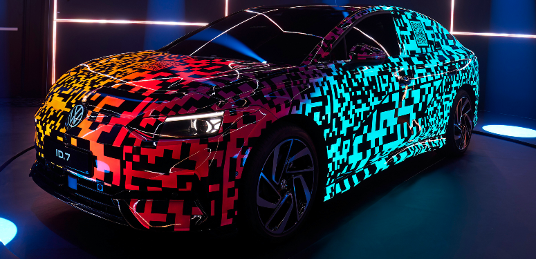Mood Paint: Concept Volkswagen ID.7 at CES can change colours in 22 places,  OEM says Collision Repair Magazine